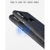 Mofi Stripe Cloth Back Cover for Xiaomi Redmi 7 - Business style - Dark Blue