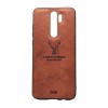 DEER CLOTH BACK CASE FOR XIAOMI REDMI NOTE 8 PRO - BROWN