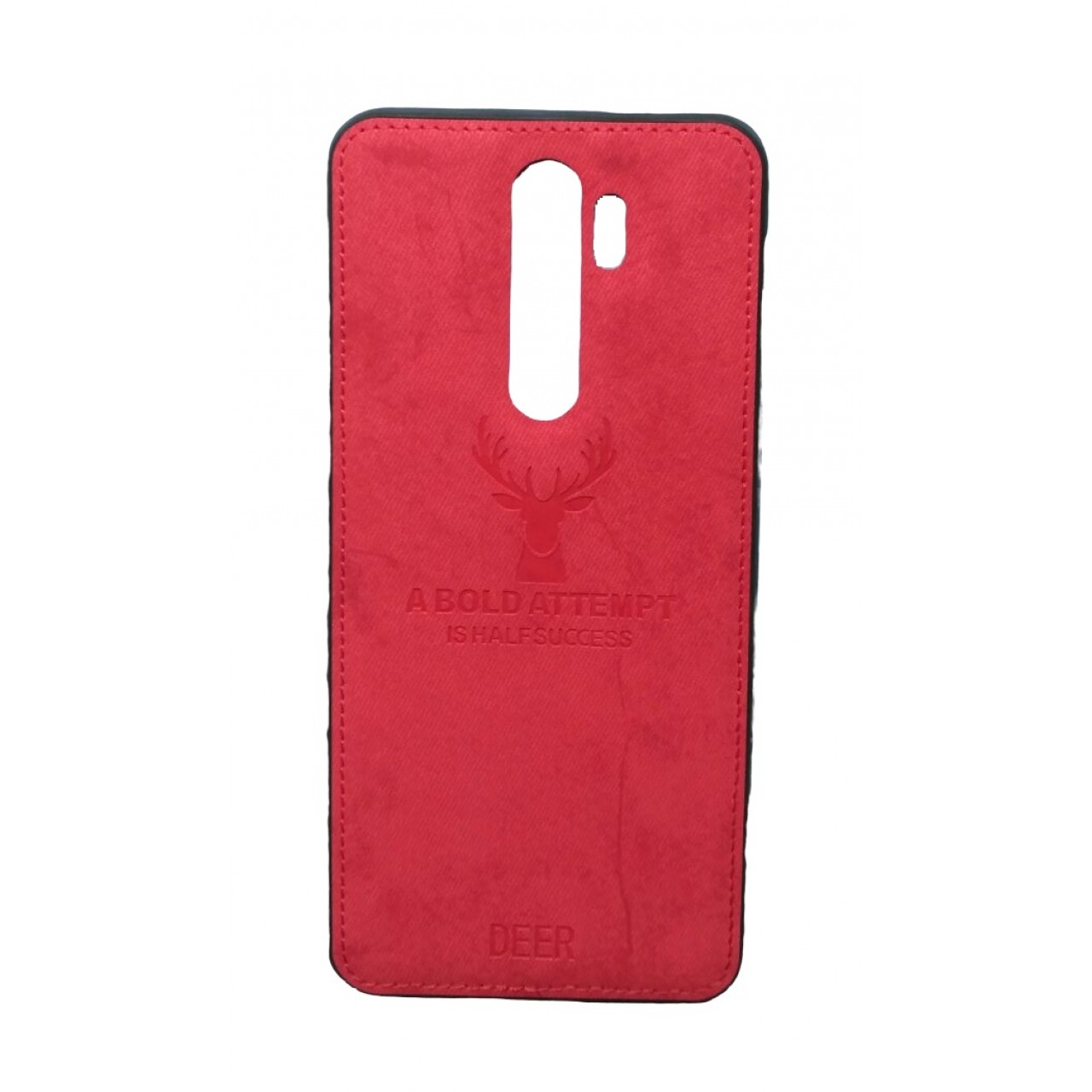 DEER CLOTH BACK CASE FOR XIAOMI REDMI NOTE 8 PRO - RED