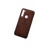 DEER CLOTH BACK CASE FOR XIAOMI REDMI NOTE 8T - BROWN