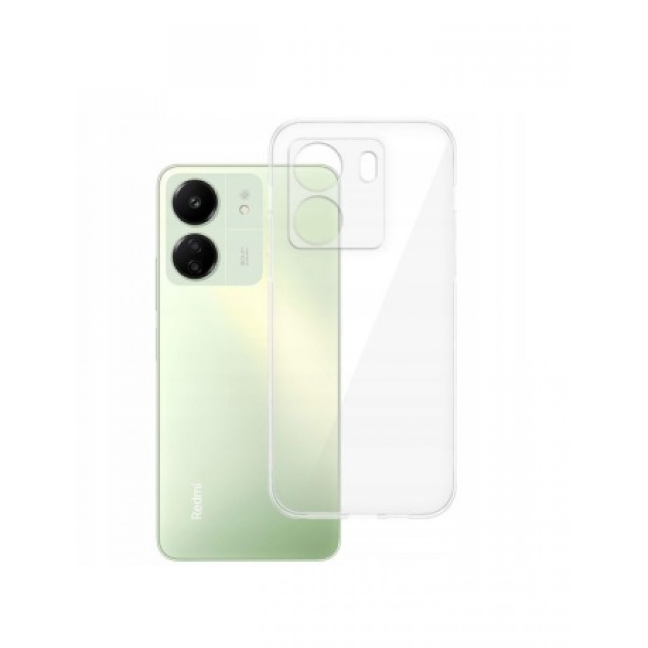 Xiaomi Redmi 13C Διάφανη Θήκη Σιλικόνης με Προστασία Κάμερας - Silicone Case