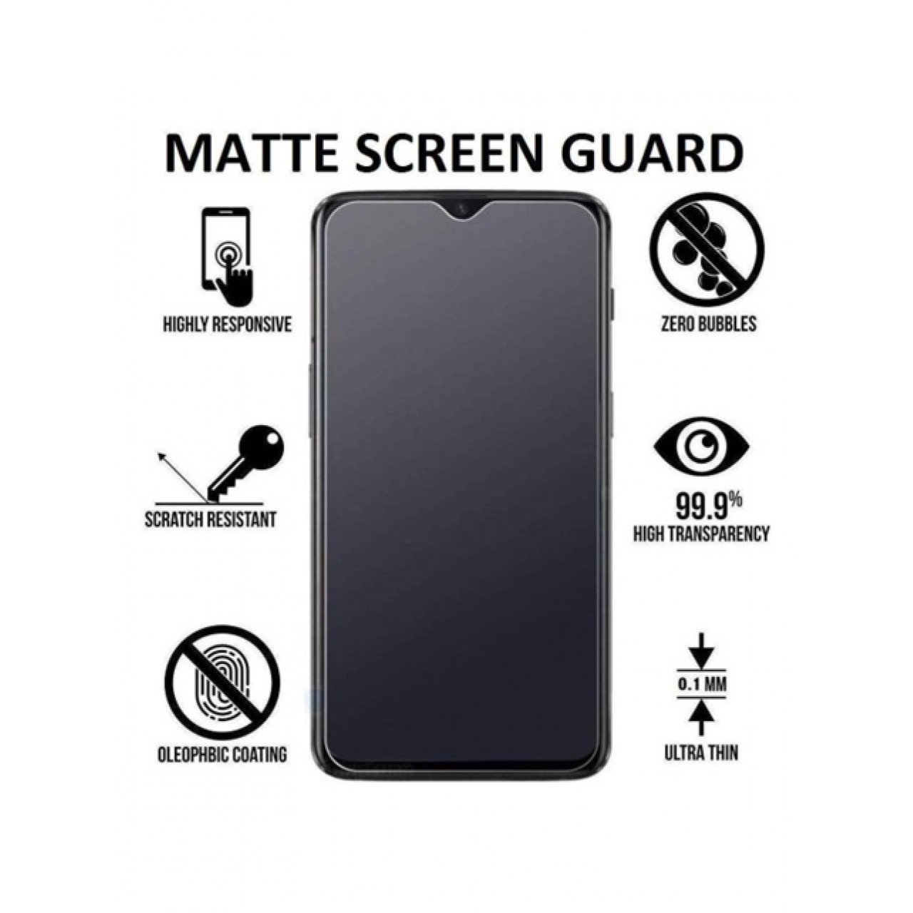 Xiaomi Redmi Note 13 Tempered Glass Full Protection Matte Anti-Finger - Ματ Τζάμι Πλήρους Προστασίας Οθόνης Κινητού