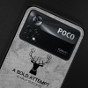 DEER CLOTH CASE WITH CAMERA PPROTECTION FOR XIAOMI POCO X4 PRO 5G - ΜΑΥΡΟ