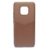 NORDIC LEATHER EFFECT BACK CASE FOR HUAWEI MATE 20 PRO - BROWN