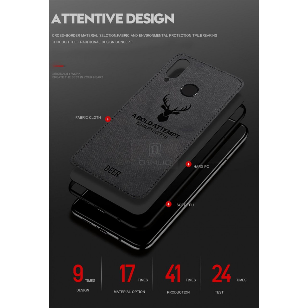 Samsung Galaxy A22 5G - Θήκη Προστασίας Κινητού - Mobile Case Fabric Red