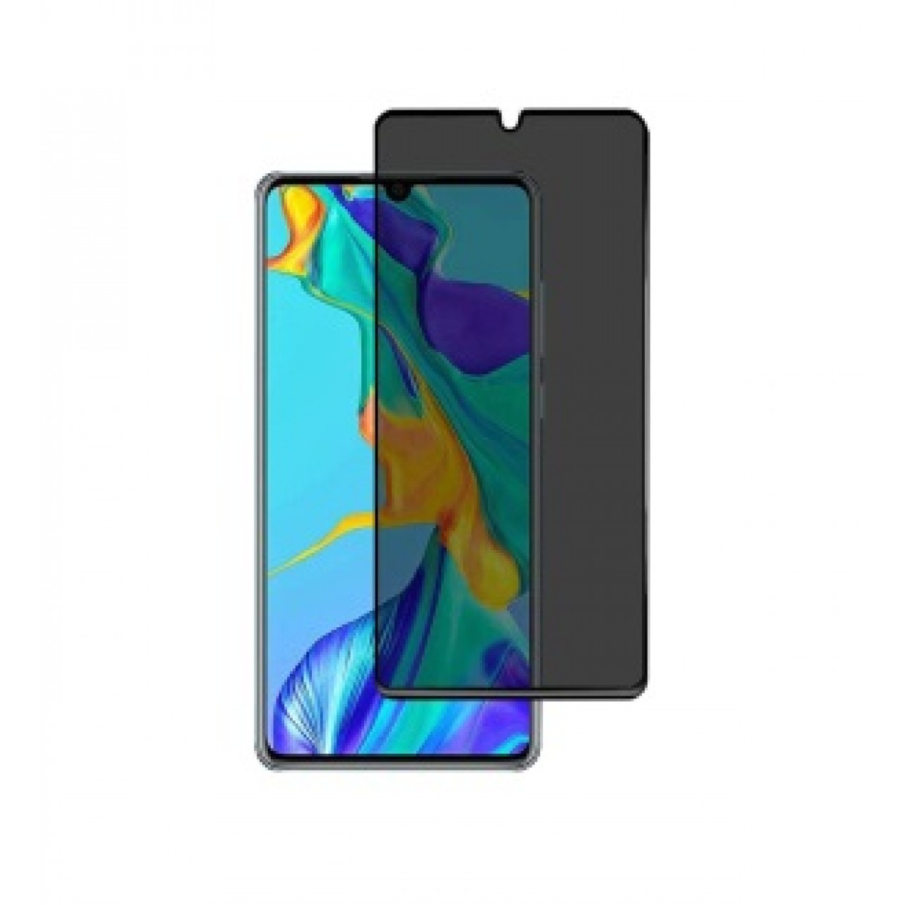 Huawei P30 Lite Privacy Tempered Glass Full Screen Protection Anti-Spy - Απόρρητη Προστασία Οθόνης Φιμέ