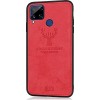 DEER CLOTH BACK CASE FOR HUAWEI P40 LITE - RED