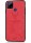 DEER CLOTH BACK CASE FOR SAMSUNG GALAXY M12 - RED