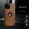 iPhone 12 Pro Max Θήκη Κινητού από Οικολογικό Δέρμα - Back Leather Case Brown