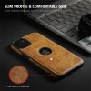 iPhone 13 Pro Max Θήκη Κινητού από Οικολογικό Δέρμα - Back Leather Case Brown