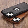 iPhone 11 Θήκη Κινητού από Οικολογικό Δέρμα - Back Leather Case Black
