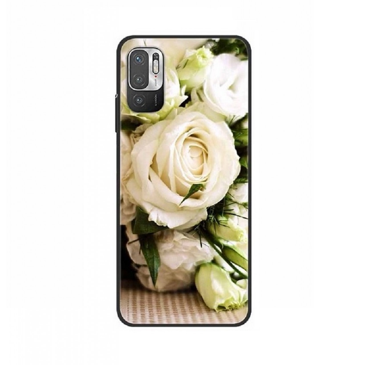 Θήκη Προστασίας Σιλικόνης 3D Samsung Galaxy A04s - Back Cover Silicone Case White Roses