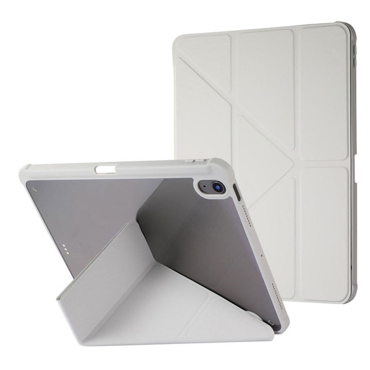 Θήκη Τάμπλετ Μαγνητική Apple iPad 7-8-9  10.2 inch με Προστασία Κάμερας και Θέση για Γραφίδα -Tablet Case - Grey